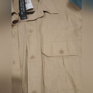 Tan Button-Up Shirt